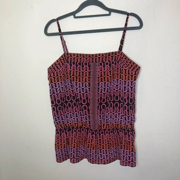 Trina Turk Silk Top Size Medium - Picture 1 of 5